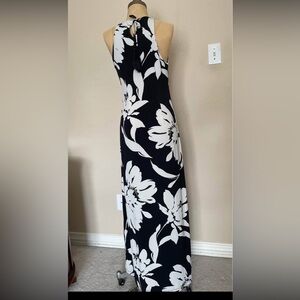 Tommy Bahama Black and White Floral Maxi Dress